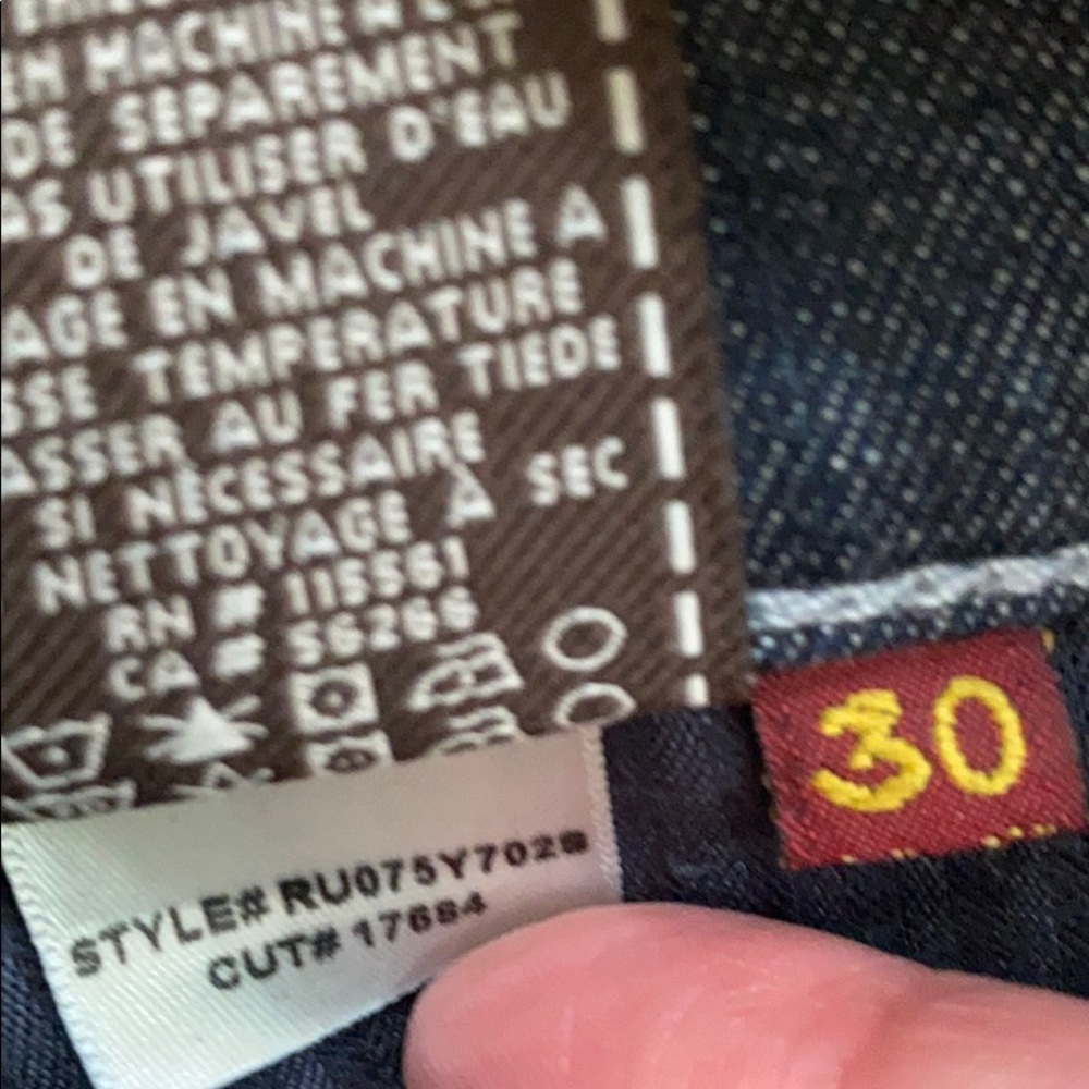 7 for All Mankind Original Bootcut Jeans sz 30 - Picture 5 of 6